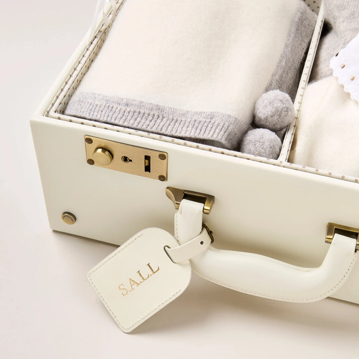 Blue Almonds Ltd Luxury Cashmere Keepsake Baby Gift Set - Neutral Blue Almonds