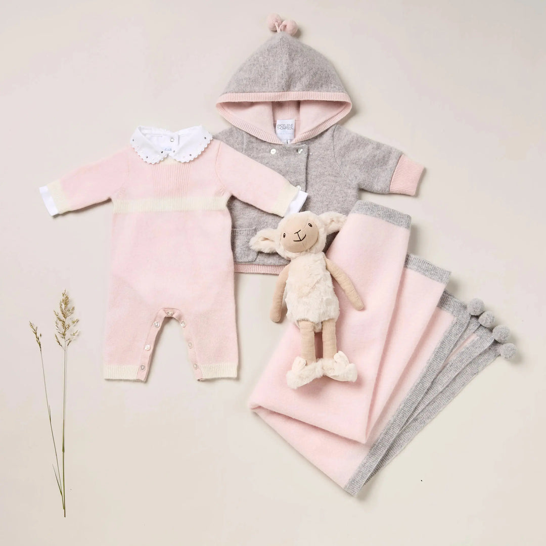Blue Almonds Ltd Luxury Cashmere Keepsake Baby Gift Set - Pink Blue Almonds