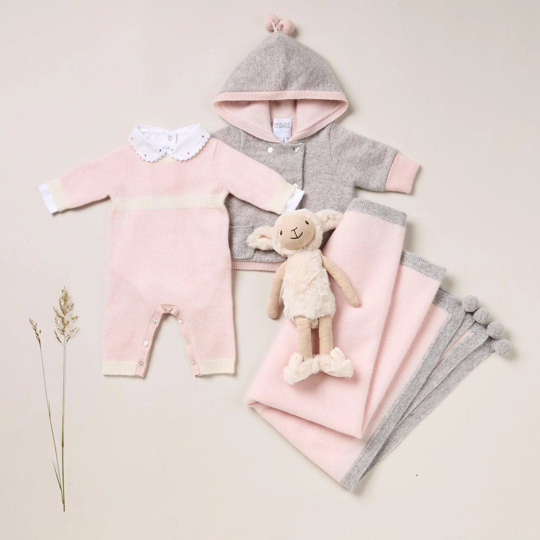 Blue Almonds Ltd Luxury Cashmere Keepsake Baby Gift Set - Pink Blue Almonds