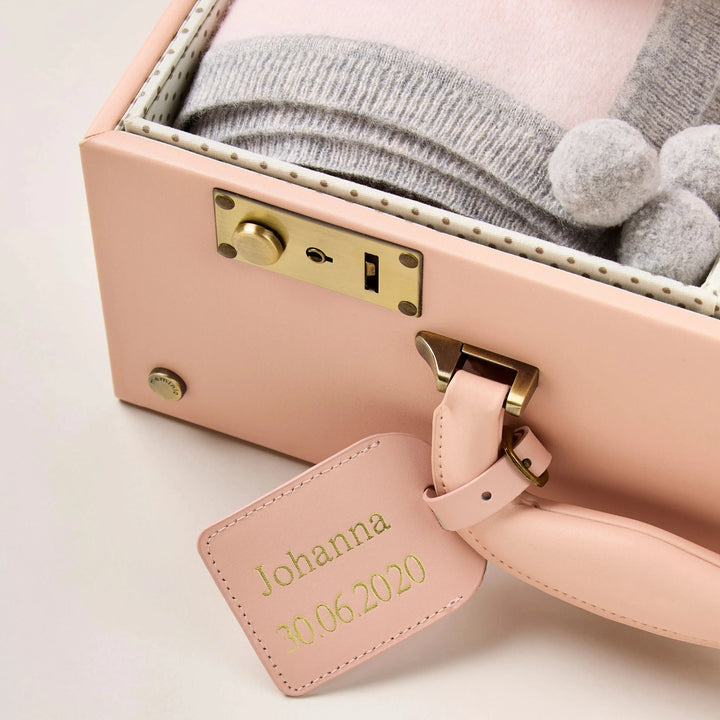 Blue Almonds Ltd Luxury Cashmere Keepsake Baby Gift Set - Pink Blue Almonds