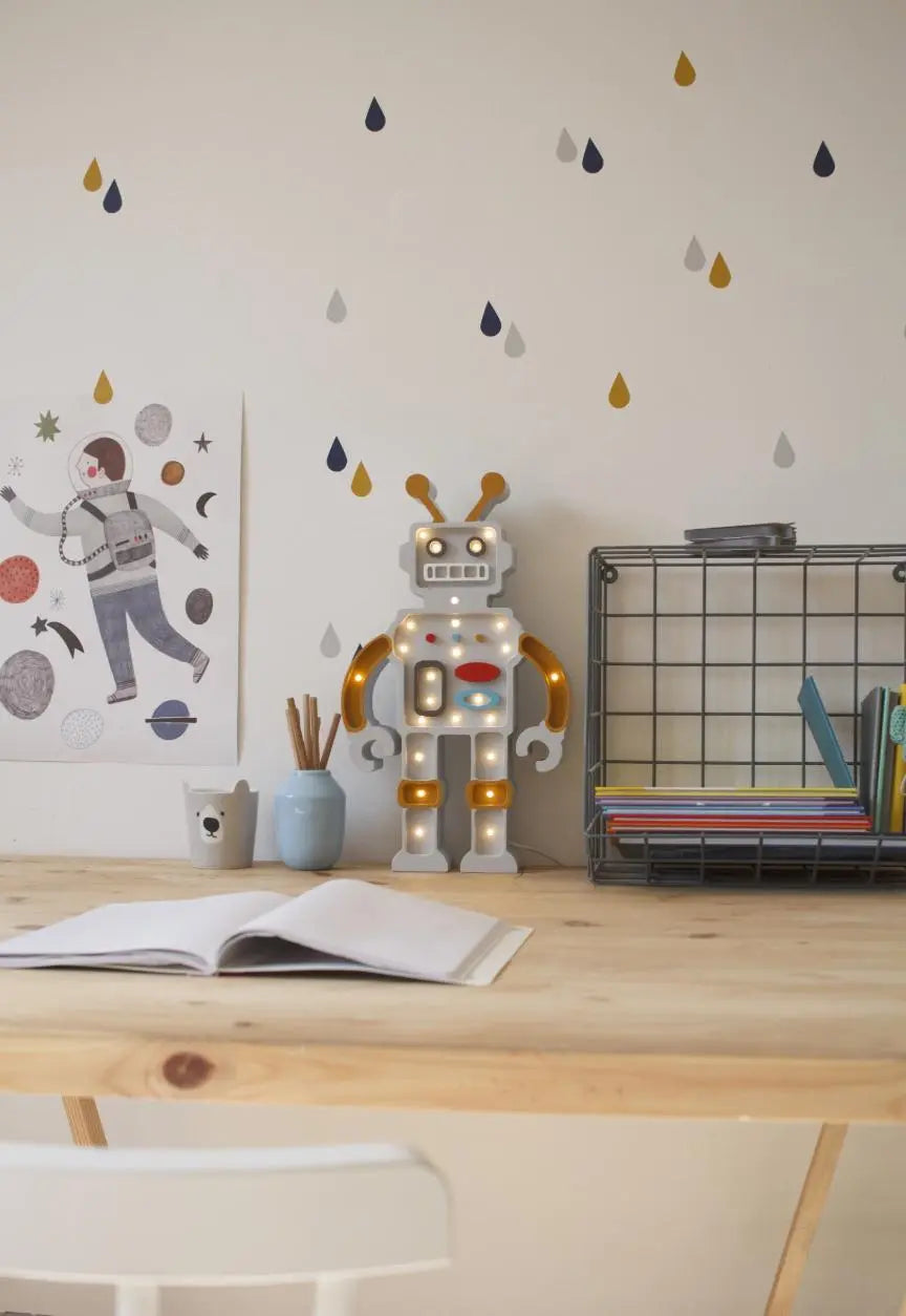 Blue Almonds Ltd Little Lights - Robot Lamp Little Lights