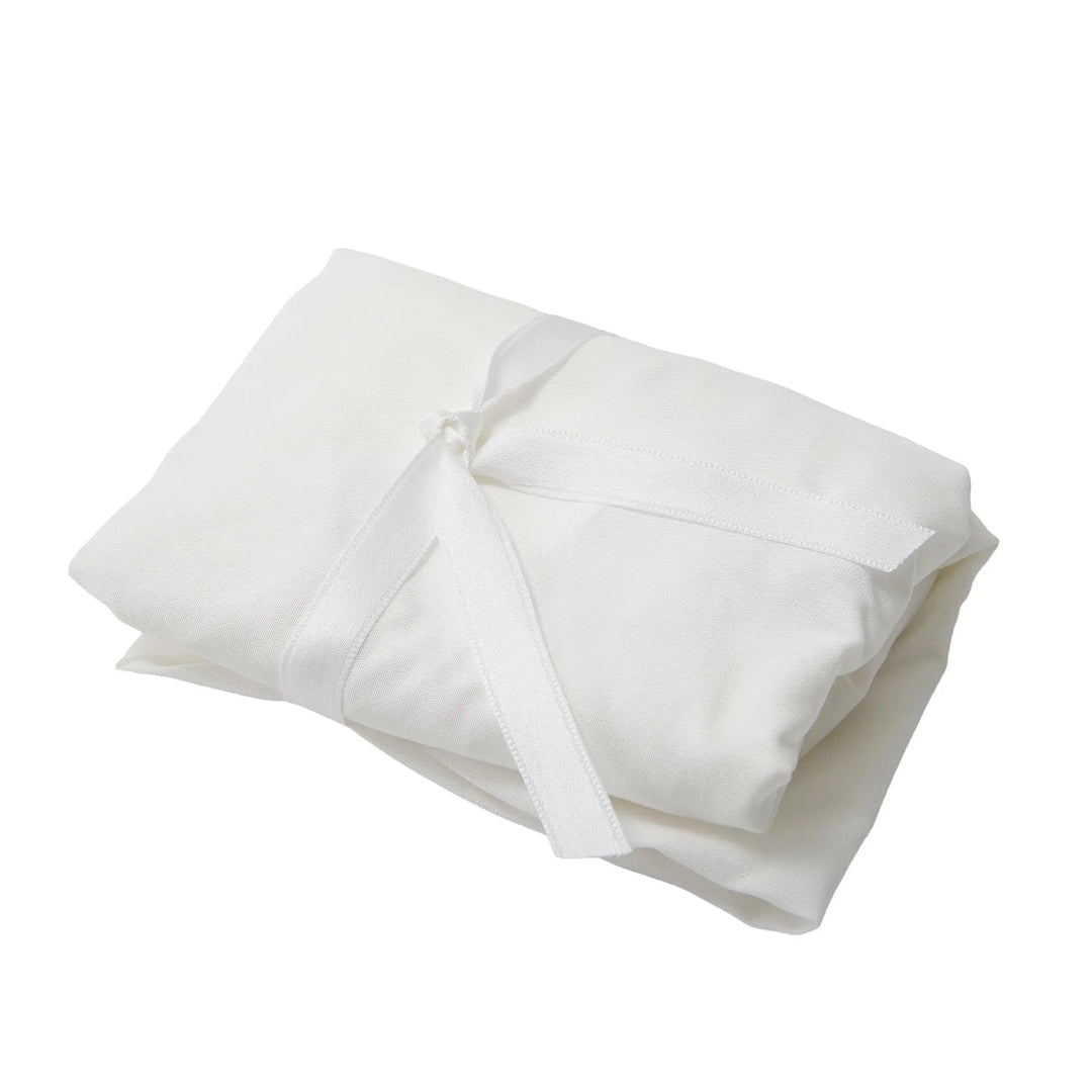 Blue Almonds Ltd Moises fitted sheet - Ivory - Cradles Theophile & Patachou
