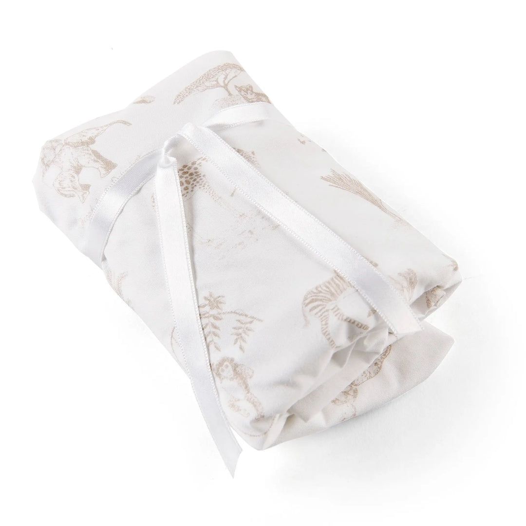 Blue Almonds Ltd Moises fitted sheet - Plain - Cradles Theophile & Patachou