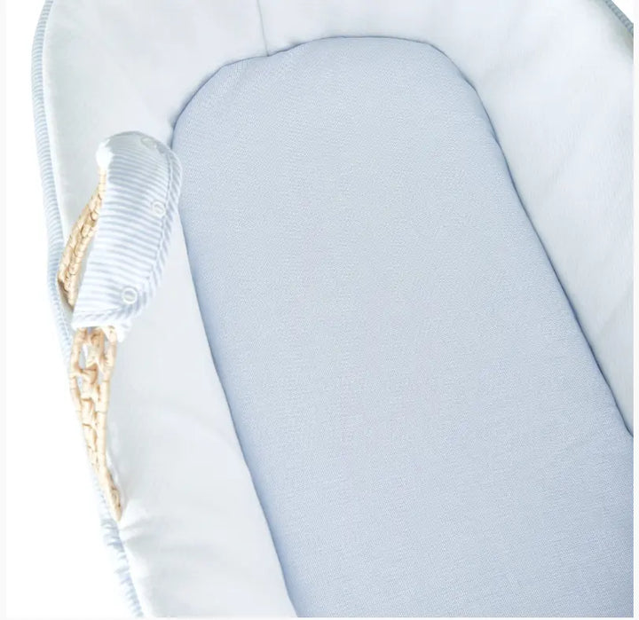 Blue Almonds Ltd Moises fitted sheet - Plain - Cradles Theophile & Patachou