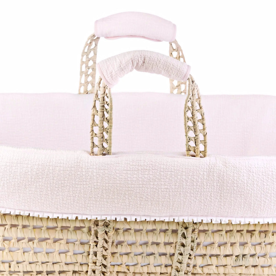 Blue Almonds Ltd Moses Basket - Cotton Pink Theophile & Patachou