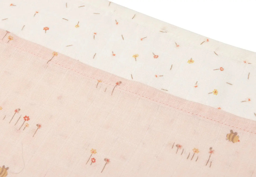Blue Almonds Ltd Mouth Cloth Muslin - Pretty Picnic - 3 Pack Jollein