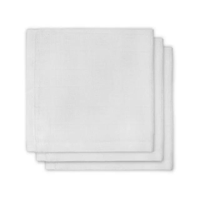 Blue Almonds Ltd Mouth Cloth Muslin - White - 3 Pack Jollein
