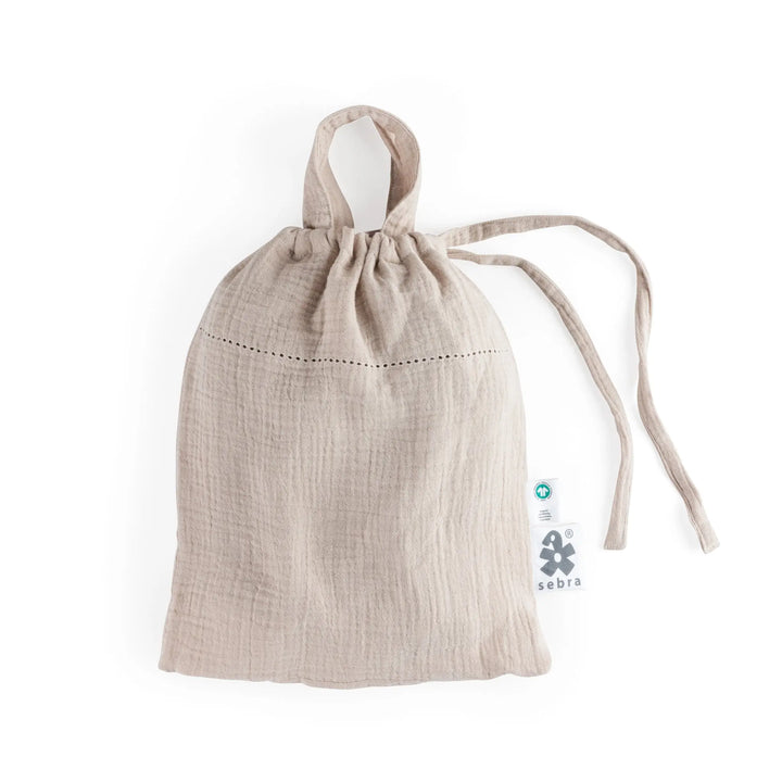 Blue Almonds Ltd Muslin Bedding Set - Seabreeze Beige Sebra