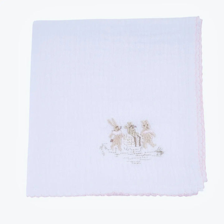 Blue Almonds Ltd Muslin Sheep PP 3 freinds - Pink Garden Party Theophile & Patachou