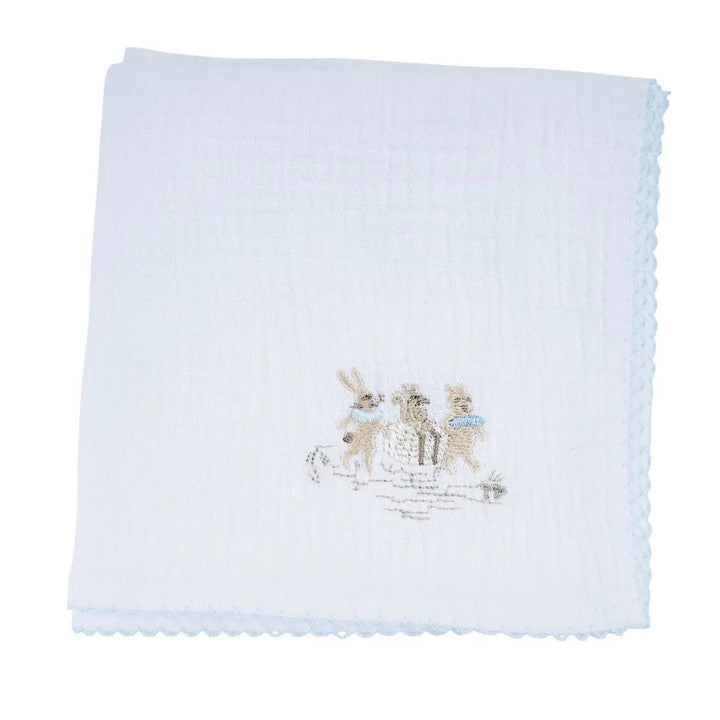 Blue Almonds Ltd Muslin Sheep PP cart - Pink Garden Party Theophile & Patachou