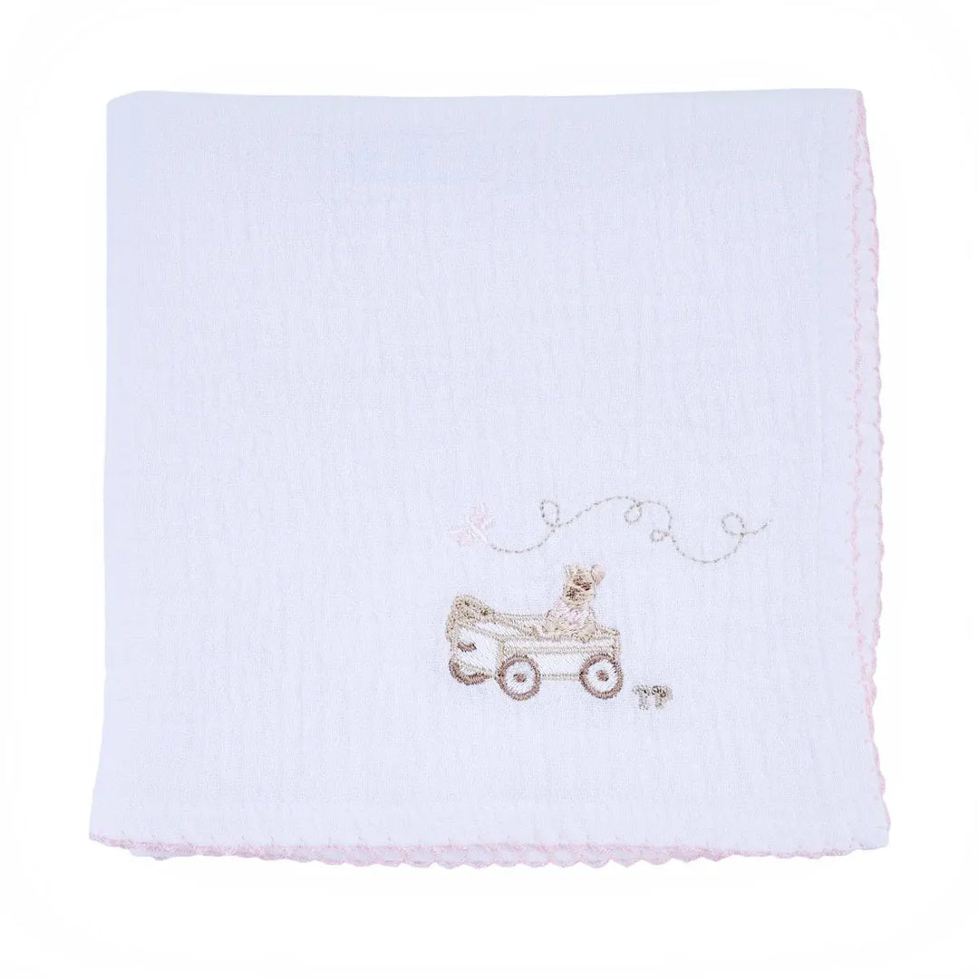 Blue Almonds Ltd Muslin Sheep PP cart - Pink Garden Party Theophile & Patachou