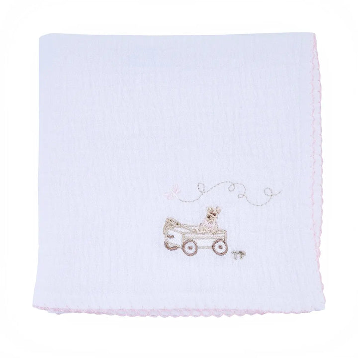 Blue Almonds Ltd Muslin Sheep PP cart - Pink Garden Party Theophile & Patachou