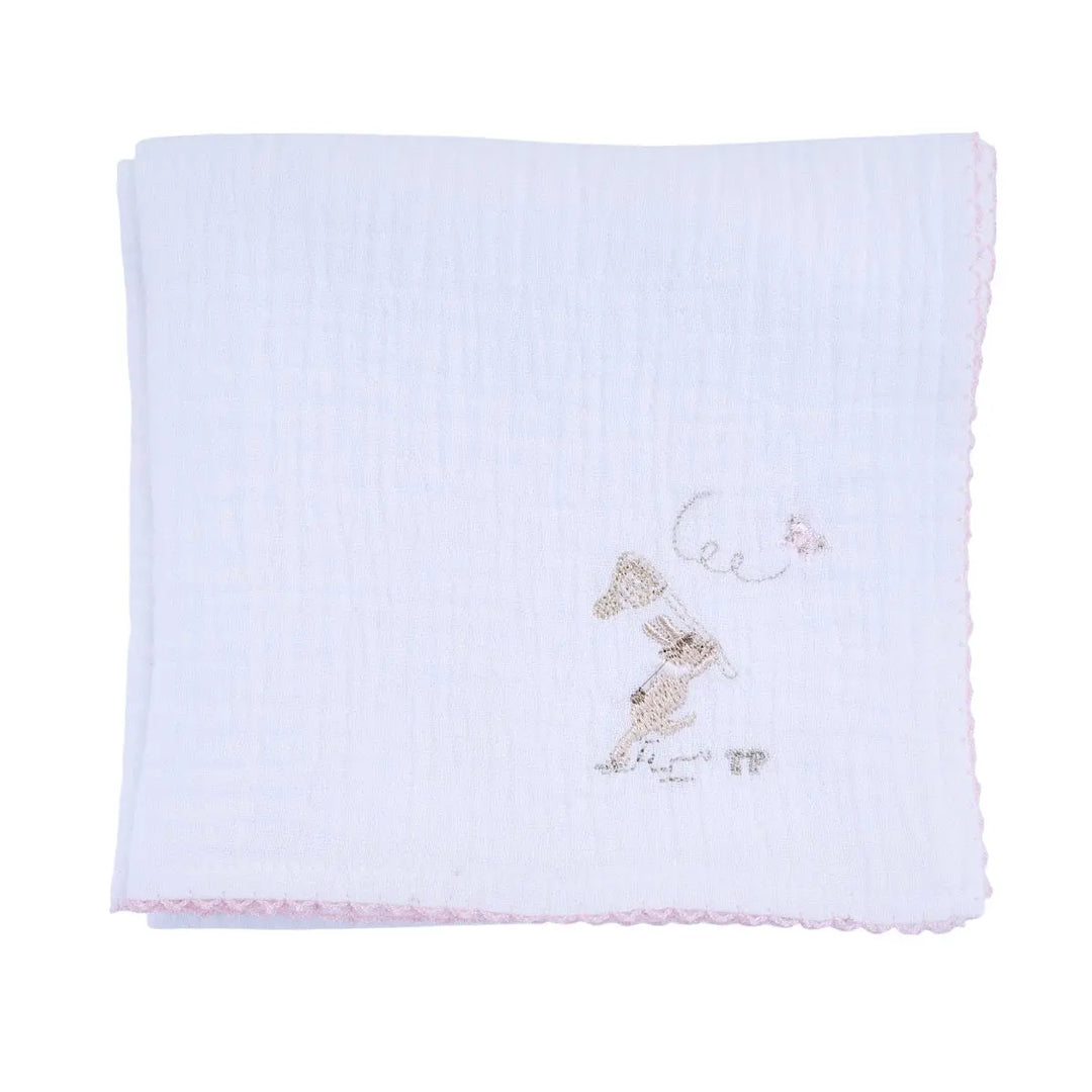 Blue Almonds Ltd Muslin Sheep PP rabbit - Pink Garden Party Theophile & Patachou