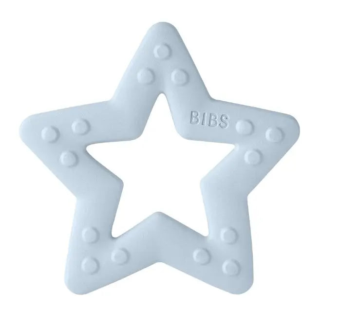 Blue Almonds Ltd Baby Star teether - Baby Blue BIBS Pacifiers