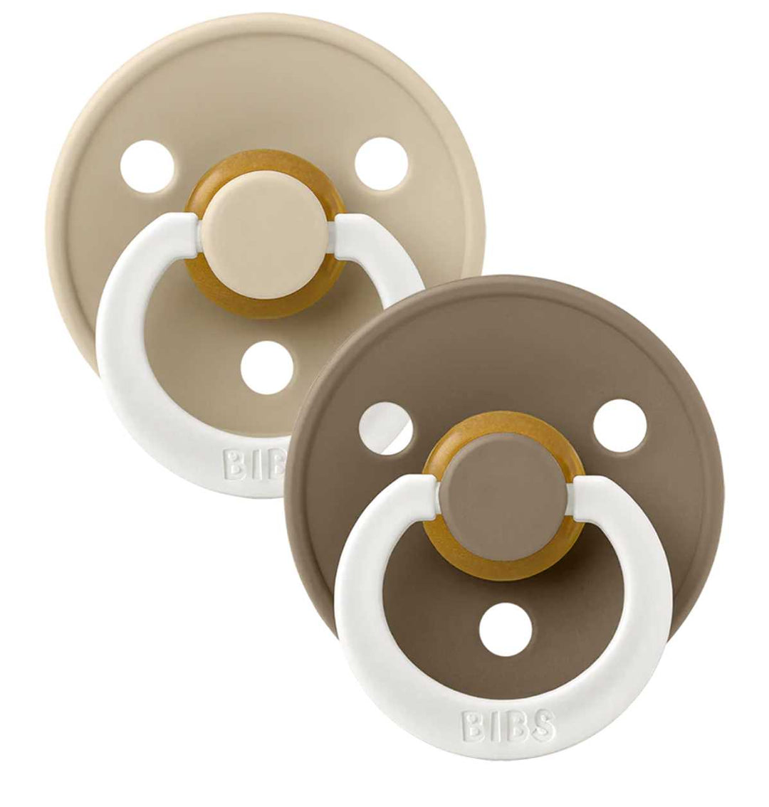 Blue Almonds Ltd Twin dummy pack - ivory/ sage BIBS Pacifiers