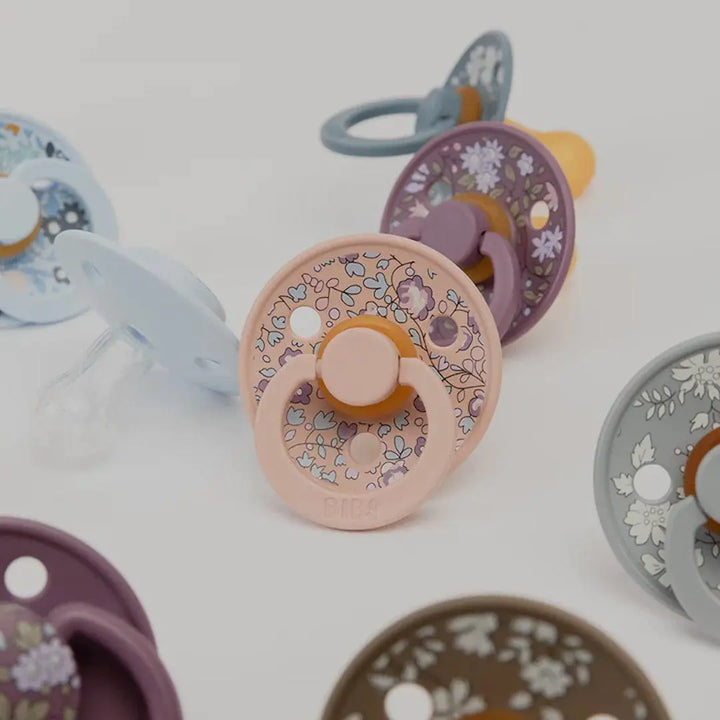 Blue Almonds Ltd Twin dummy BIBS X LIBERTY  - 2 Pack - Blush Mix - Eloise BIBS Pacifiers