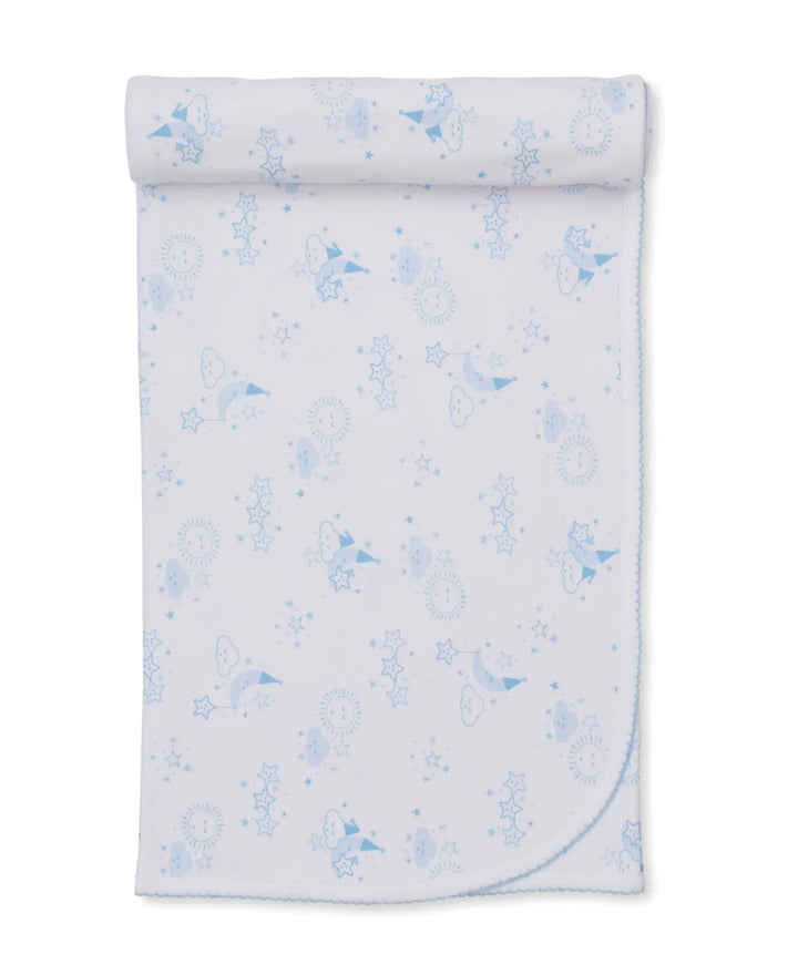 Blue Almonds Ltd Nightfall - Blanket PRT - Light Blue Kissy Kissy