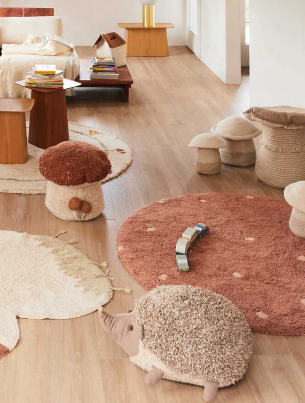 Blue Almonds Ltd Floor Cushion Hedgehog Lorena Canals