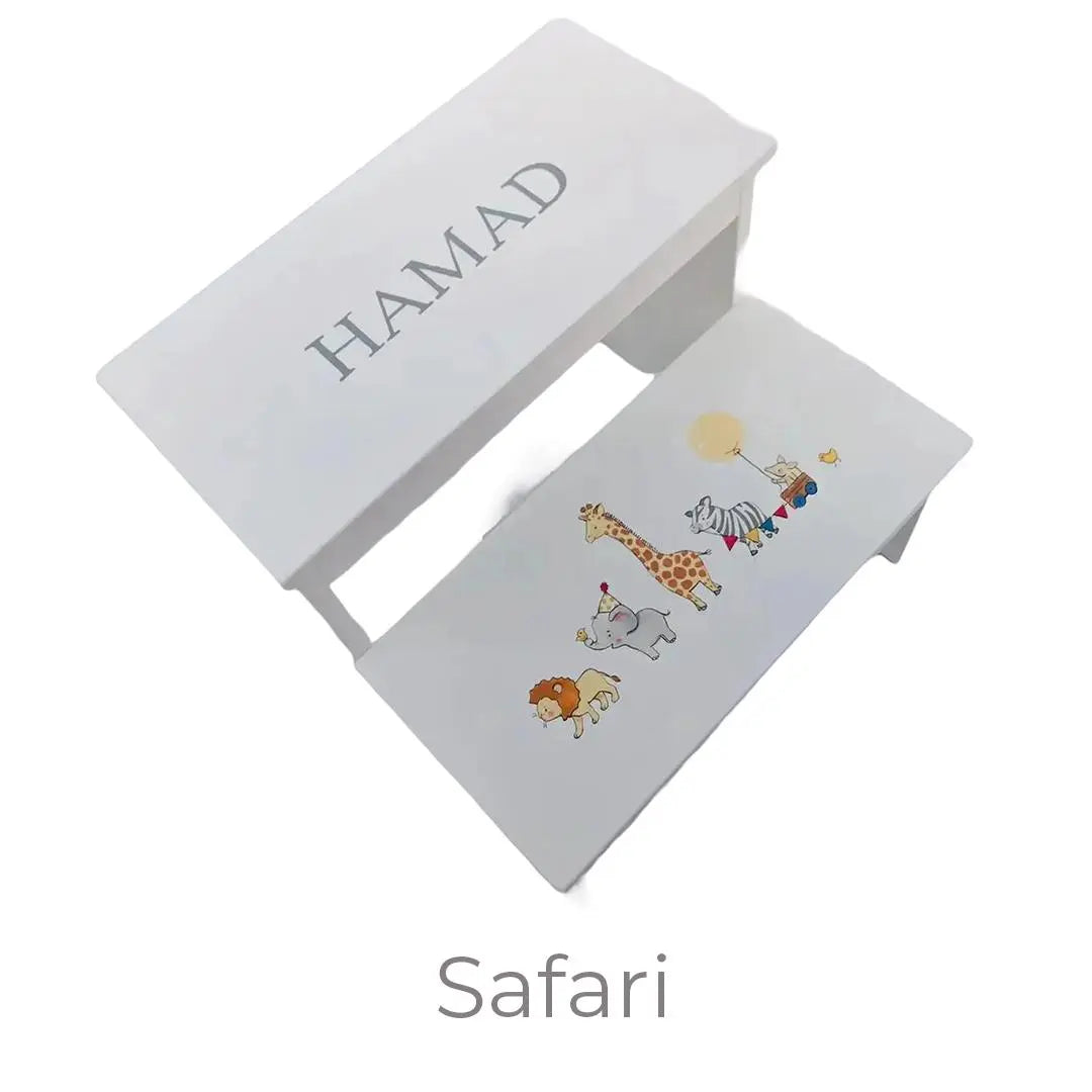 Blue Almonds Ltd Personalised Hand-Painted Steps LUI & LEI Interiors