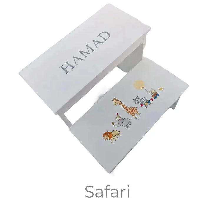 Blue Almonds Ltd Personalised Hand-Painted Steps LUI & LEI Interiors