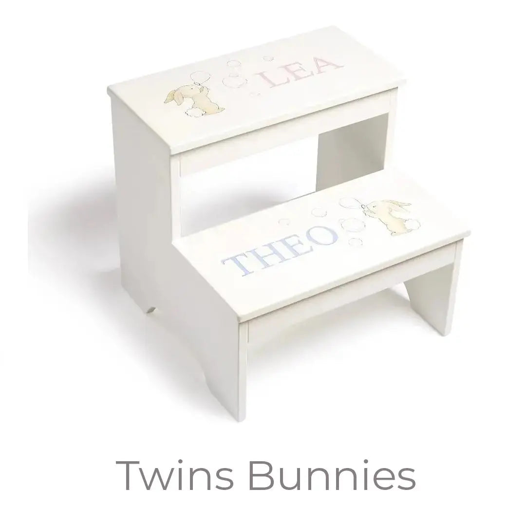 Blue Almonds Ltd Personalised Hand-Painted Steps LUI & LEI Interiors