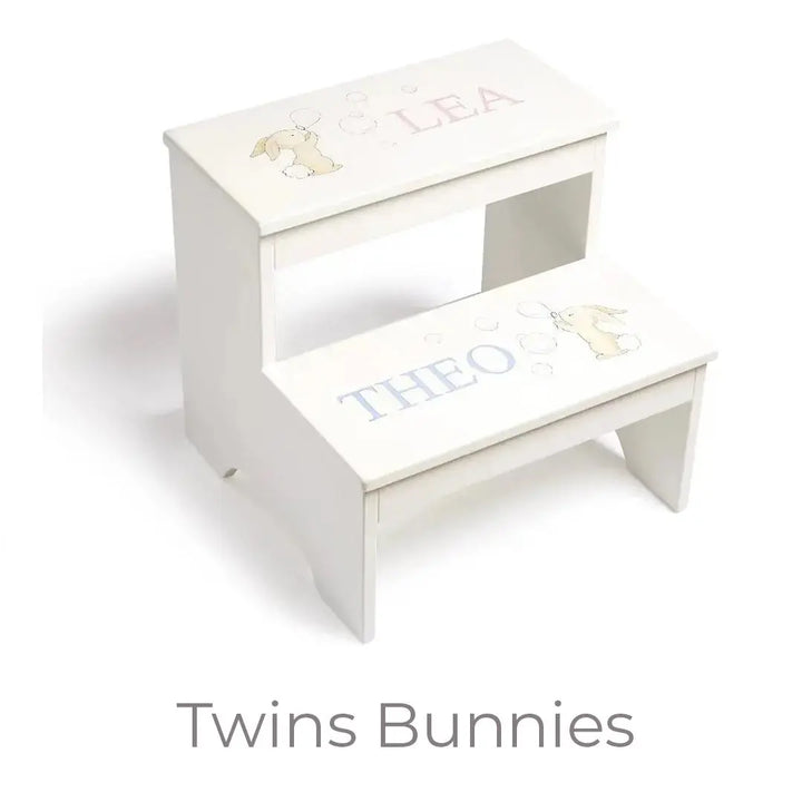 Blue Almonds Ltd Personalised Hand-Painted Steps LUI & LEI Interiors