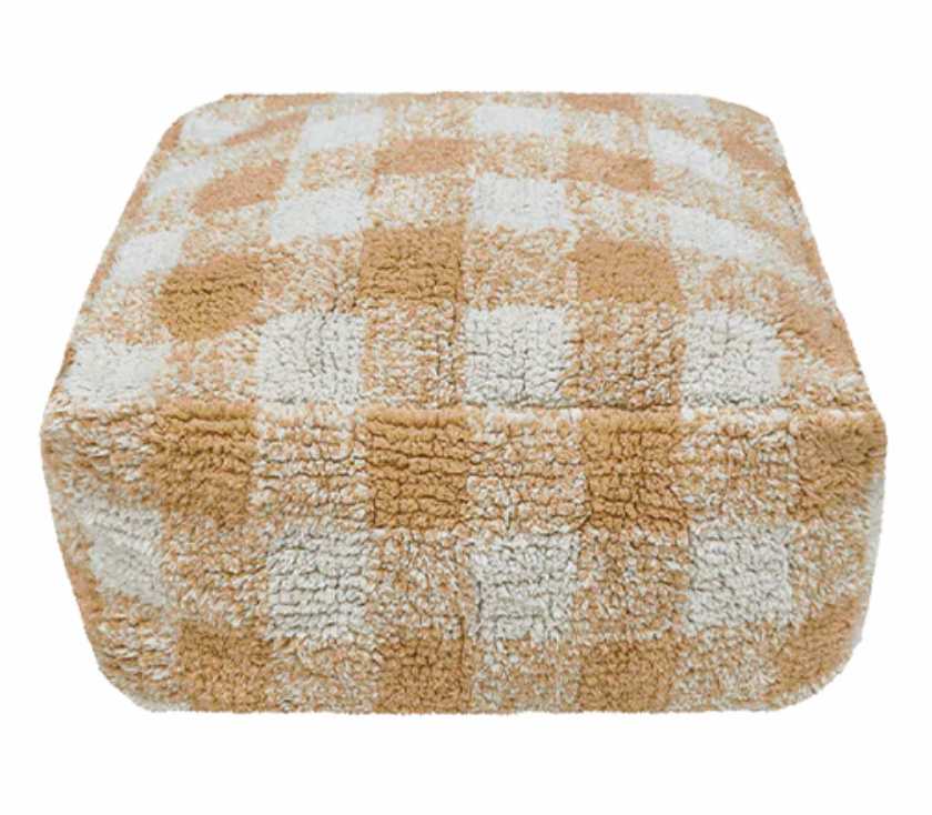 Blue Almonds Ltd Pouffe "vichy' honey Lorena Canals