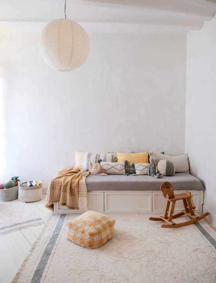 Blue Almonds Ltd Pouffe "vichy' honey Lorena Canals