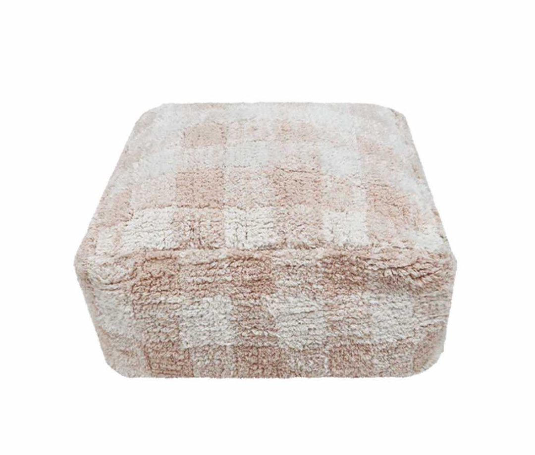 Blue Almonds Ltd Pouffe "marshmallow square" pearl grey Lorena Canals