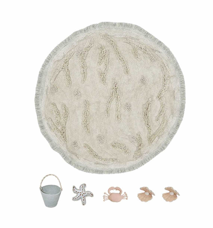 Blue Almonds Ltd Washable cotton play rug "Island" Lorena Canals