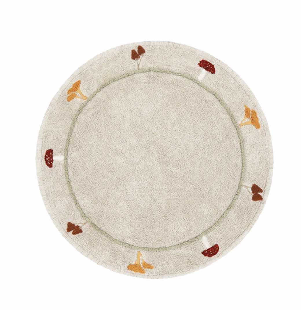 Blue Almonds Ltd Washable cotton rug "Chanterelle" Lorena Canals