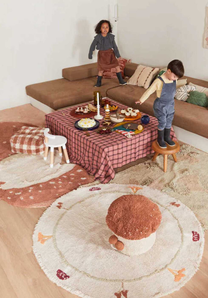 Blue Almonds Ltd Washable cotton rug "Chanterelle" Lorena Canals