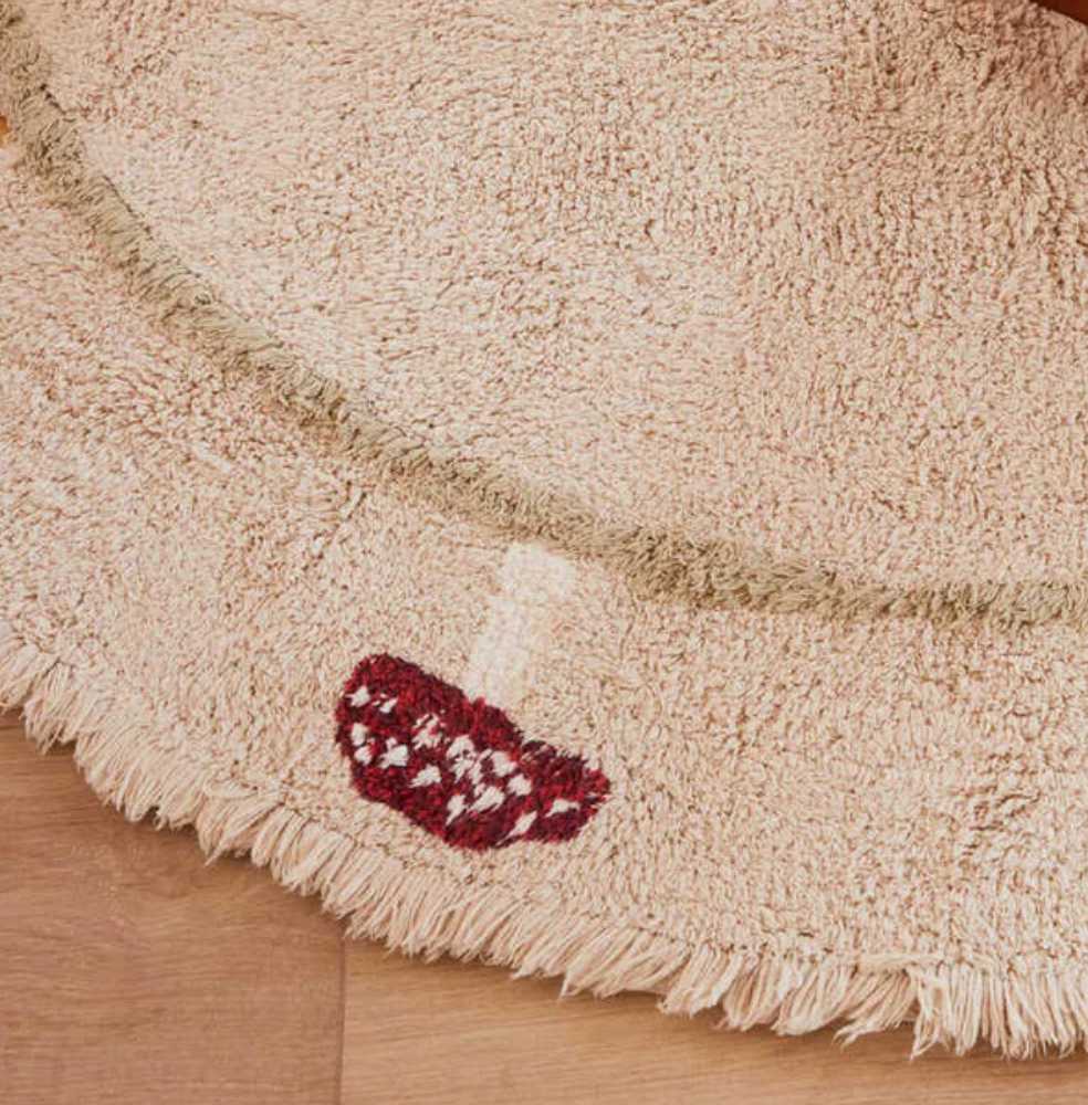 Blue Almonds Ltd Washable cotton rug "Chanterelle" Lorena Canals