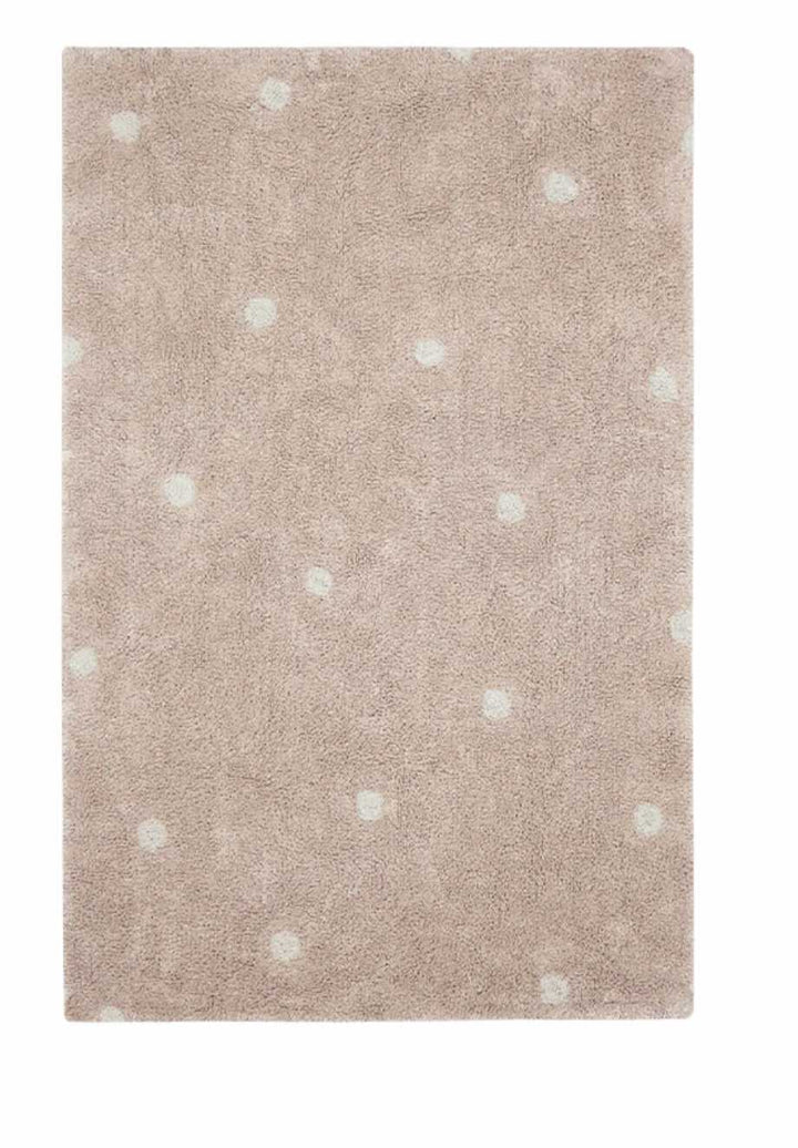 Blue Almonds Ltd Washable cotton rug "Mini Dot Rose" Lorena Canals