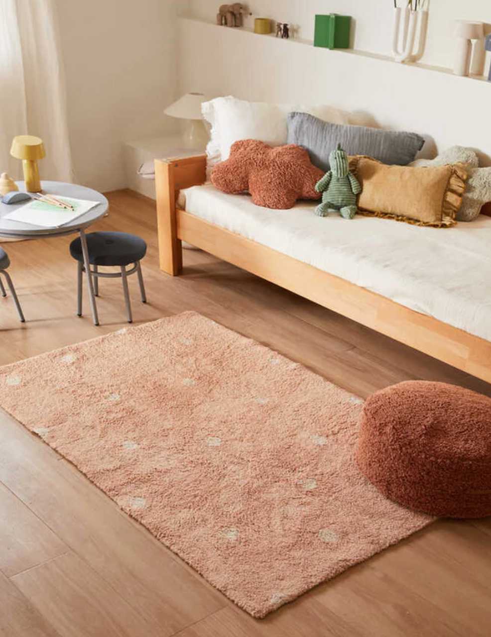 Washable cotton rug 