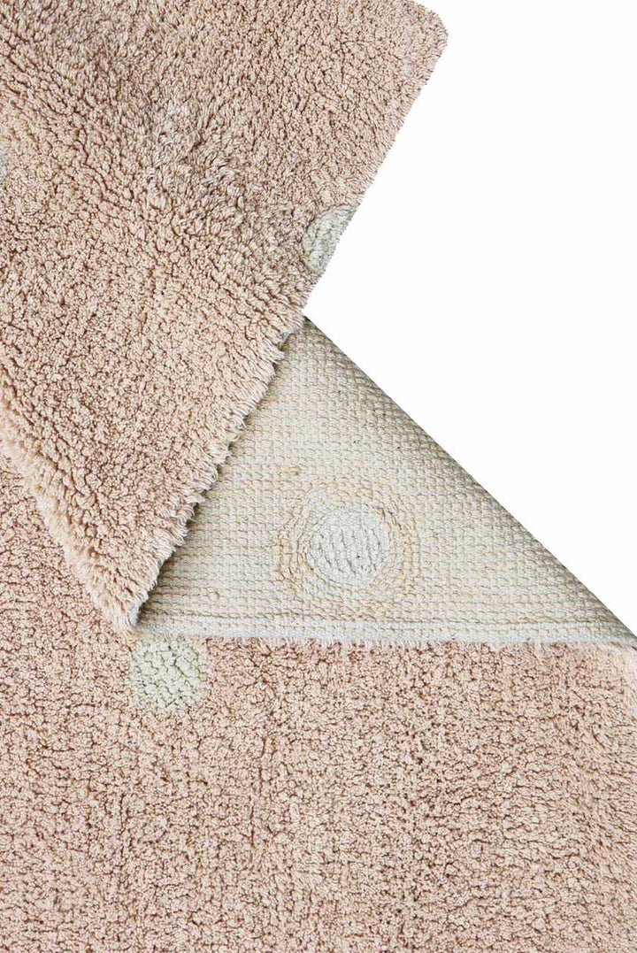 Blue Almonds Ltd Washable cotton rug "Mini Dot Rose" Lorena Canals