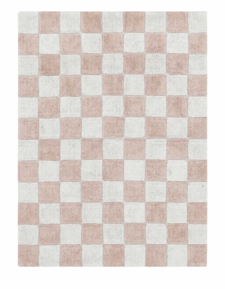 Blue Almonds Ltd Washable cotton rug "Tiles Rose" Lorena Canals