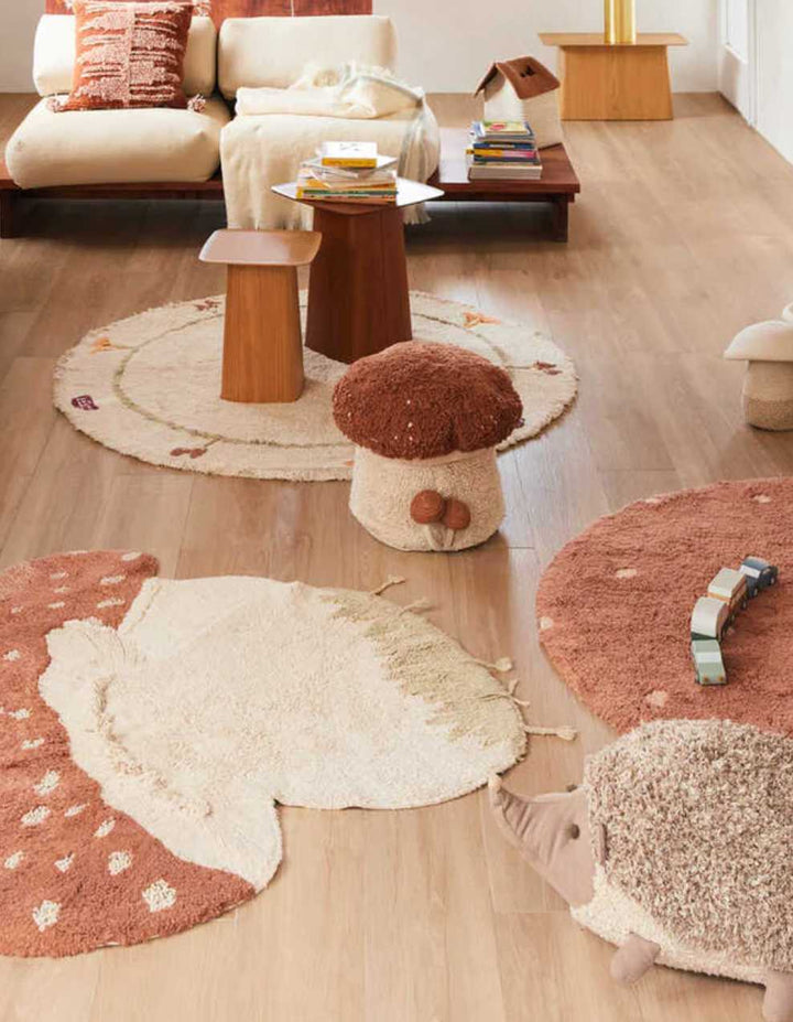 Blue Almonds Ltd Washable cotton rug "boletus" Lorena Canals