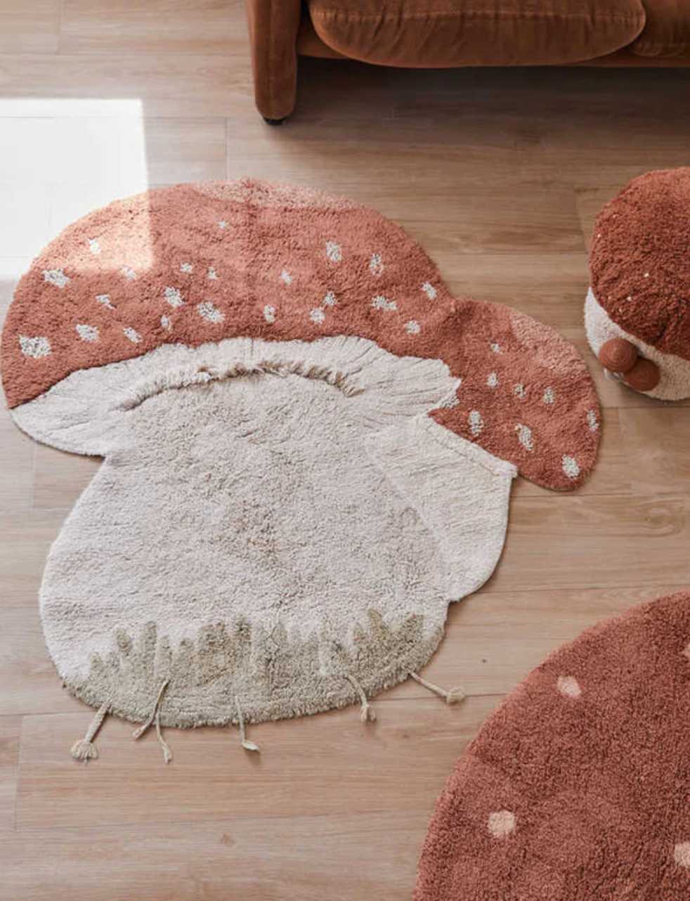Blue Almonds Ltd Washable cotton rug "boletus" Lorena Canals