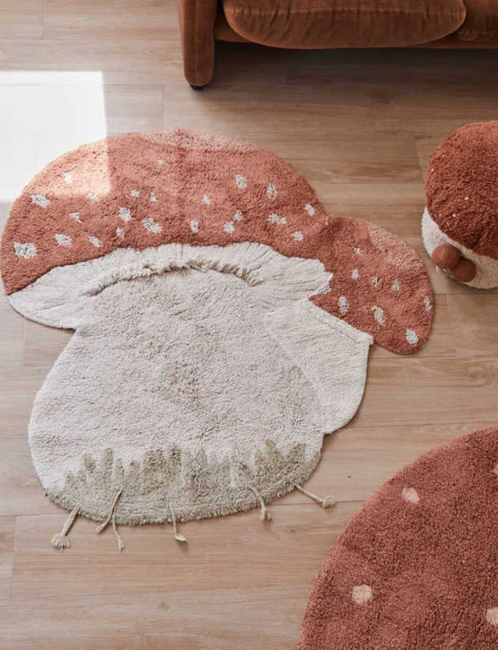 Blue Almonds Ltd Washable cotton rug "boletus" Lorena Canals