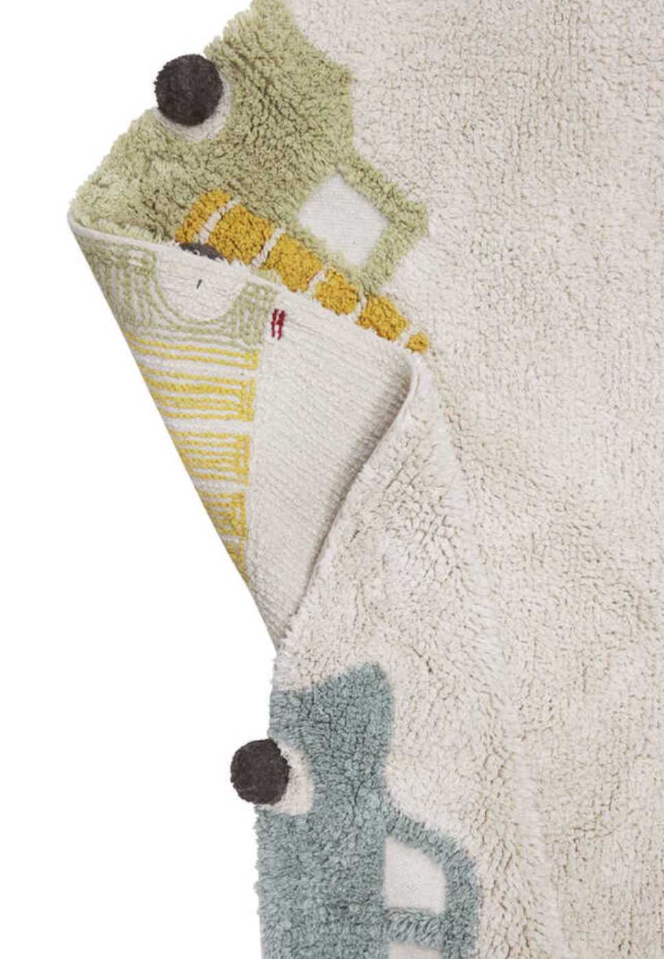Blue Almonds Ltd Washable cotton rug "wheels" Lorena Canals