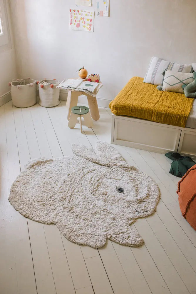 Blue Almonds Ltd Washable cotton rug "Bunny" Lorena Canals