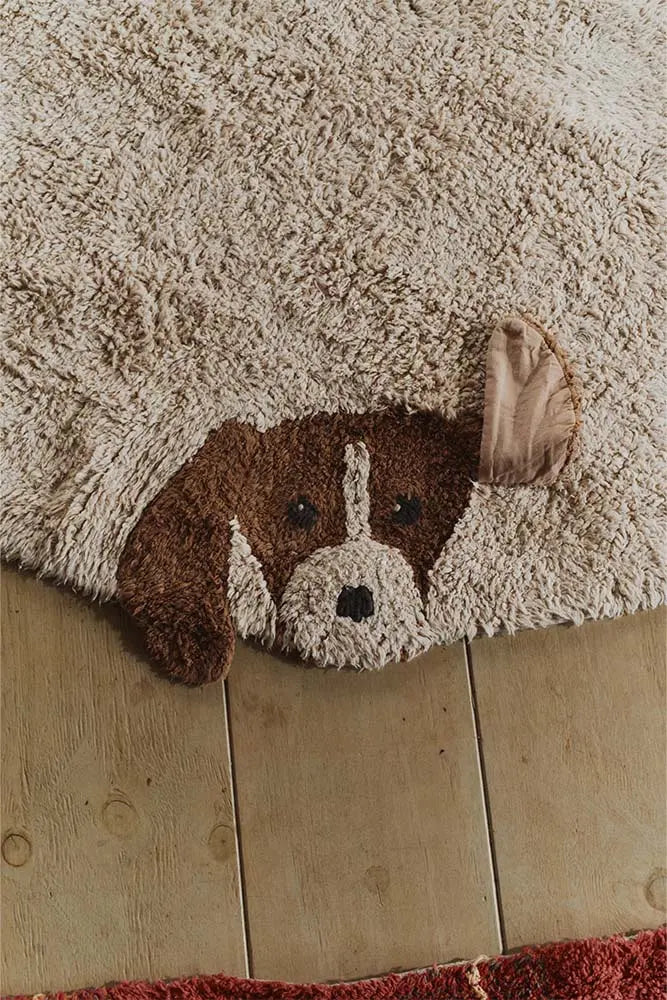 Blue Almonds Ltd Washable cotton rug "dogs" Lorena Canals