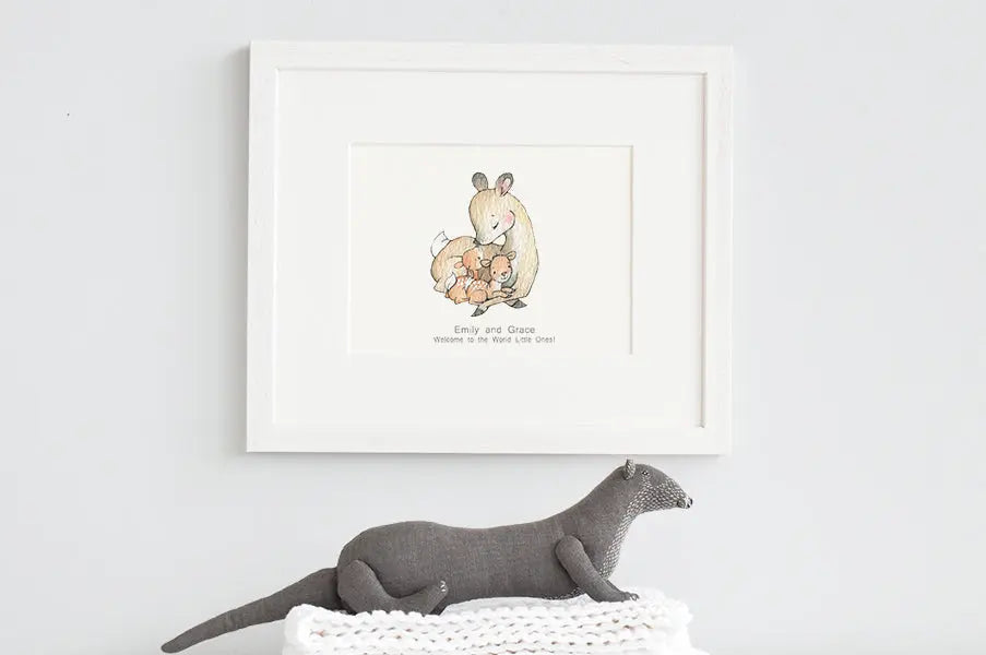 Blue Almonds Ltd Copy of Picture "flying balloon" Daisy & Bump