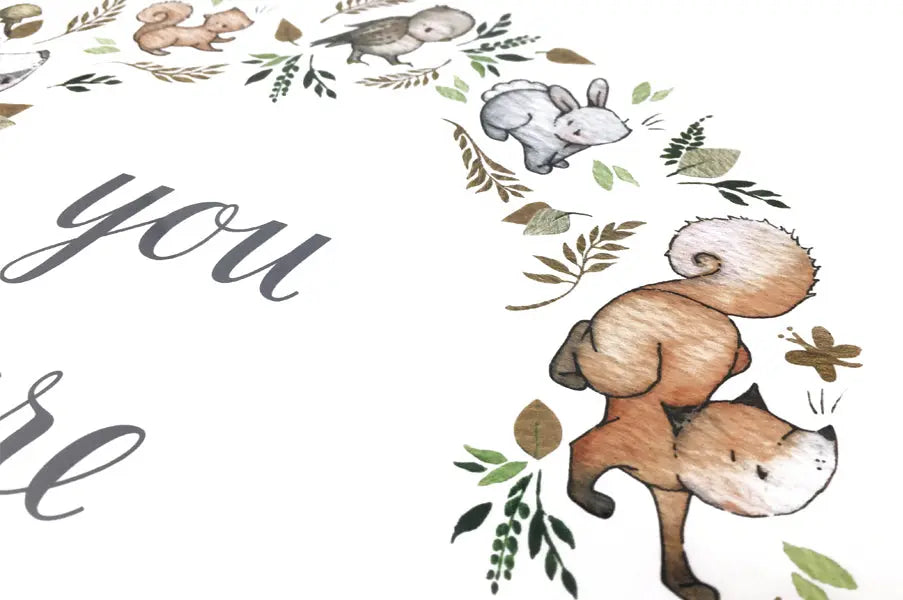 Picture "autumn wreath"-Nursery art-Daisy & Bump-Blue Almonds-London-South Kensington