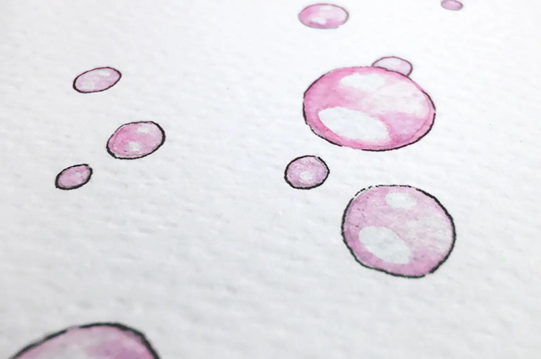 Picture "bunnies & bubbles" pink-Nursery art-Daisy & Bump-Blue Almonds-London-South Kensington