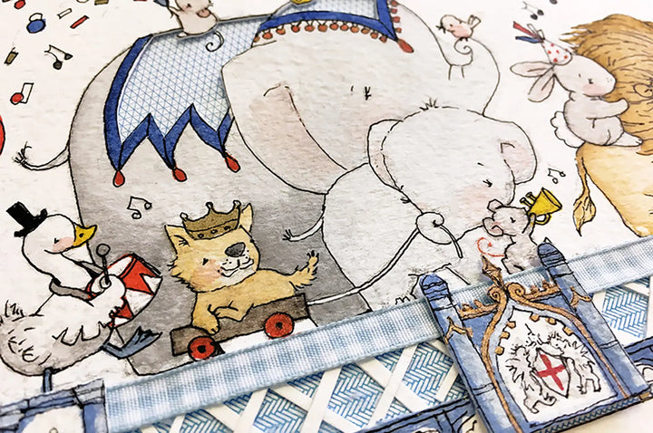 Picture "children's tower bridge" XL-Nursery art-Daisy & Bump-Blue Almonds-London-South Kensington