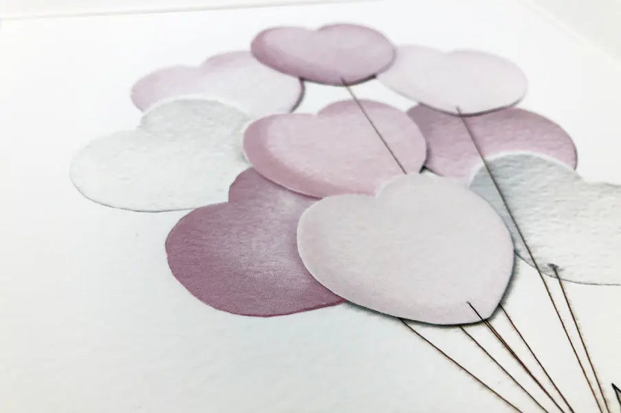 Picture "heart balloon"-Nursery art-Daisy & Bump-Blue Almonds-London-South Kensington