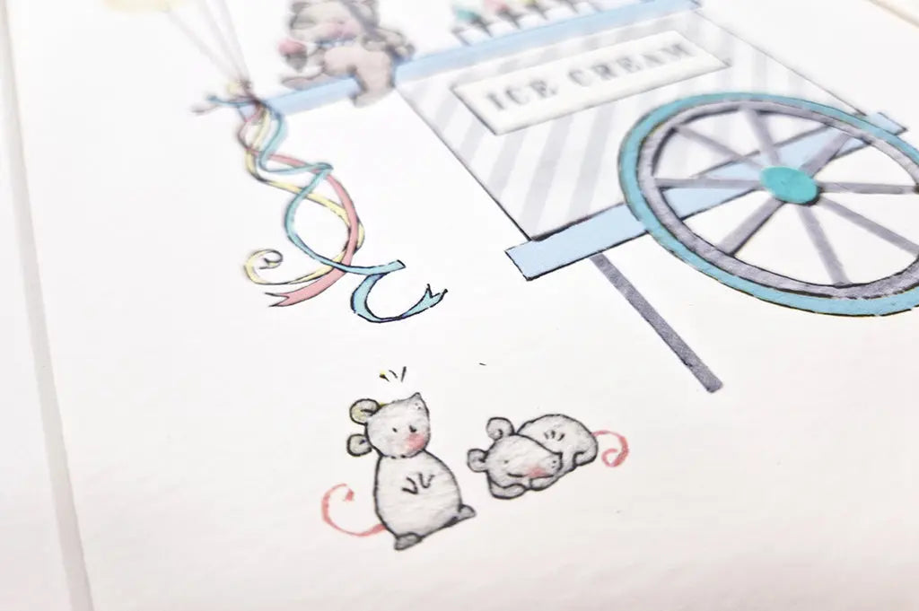 Picture "ice cream cart"-Nursery art-Daisy & Bump-Blue Almonds-London-South Kensington