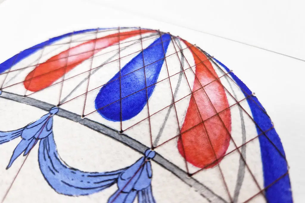 Picture "london balloon journey"-Nursery art-Daisy & Bump-Blue Almonds-London-South Kensington